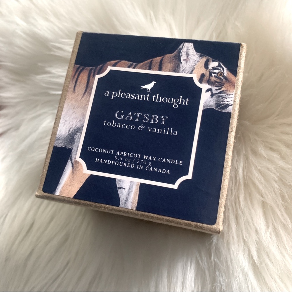 New in Box: Tobacco + Vanilla Candle by A Pleasant Thought. “Gatsby.” - Picture 2 of 5